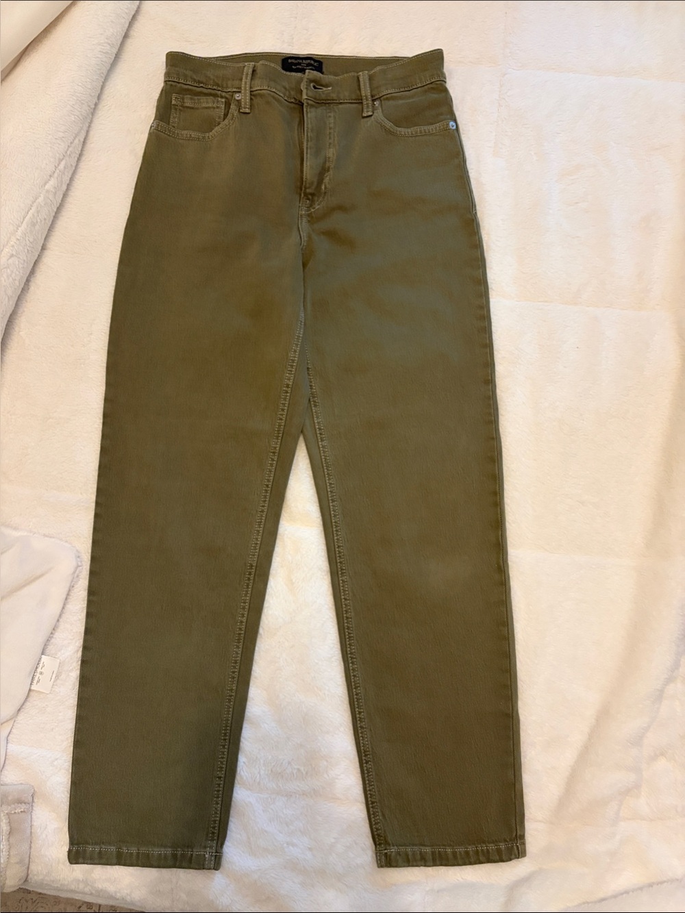 Banana Republic High-Rise Olive Women’s Straight-Leg Jeans